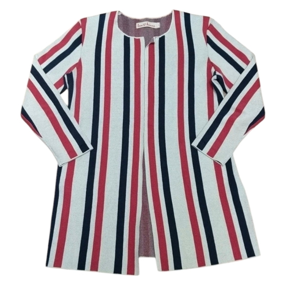 Hanna Andersson Love, Hanna Silk Blend Open Front Cardigan Sweater Small S